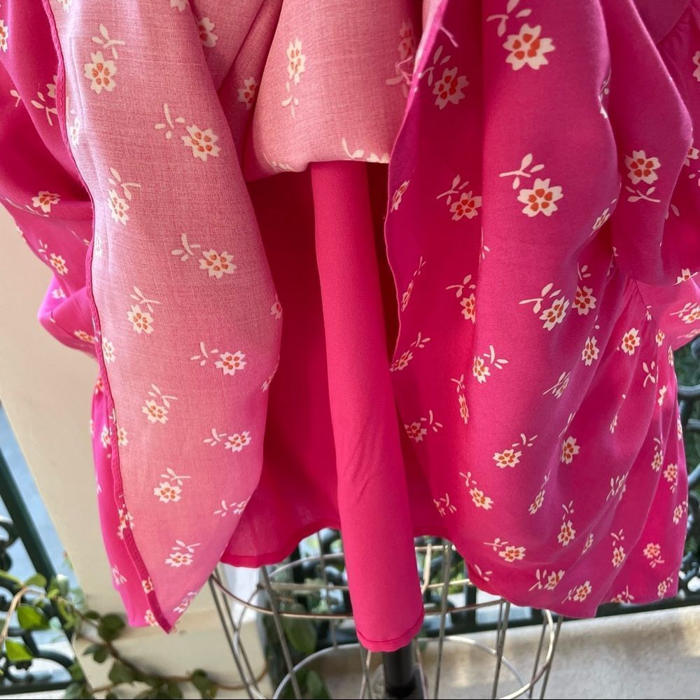 Pink Floral Ruffle Dress - Picture 6 of 9